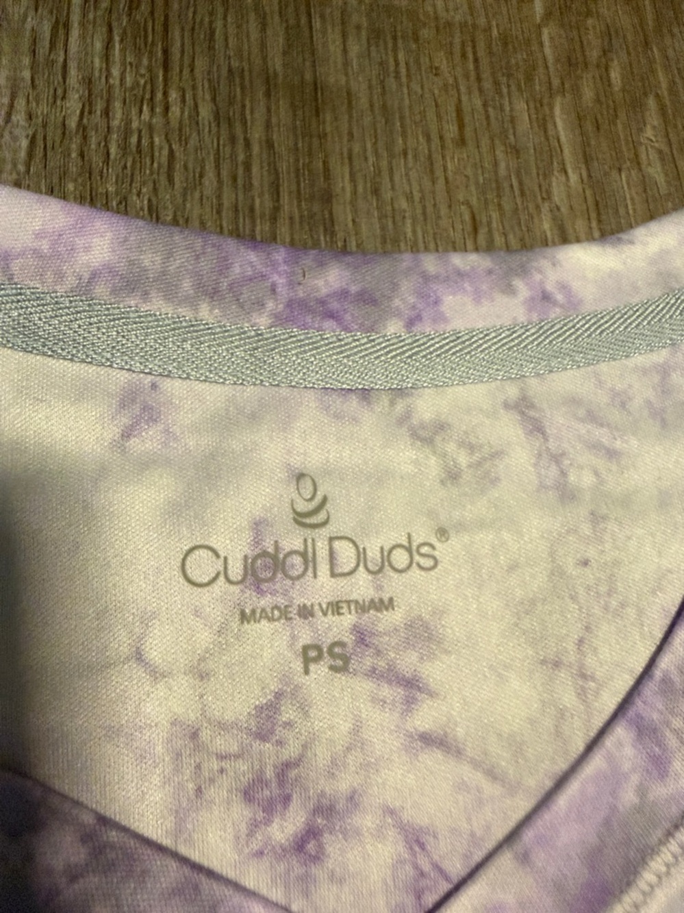 Cuddl Duds Purple Tie-Dye Pajama Set - Picture 3 of 8